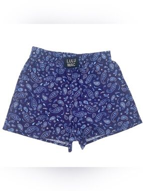 Lulu Mac Kids Blue Bandana Boxer Shorts